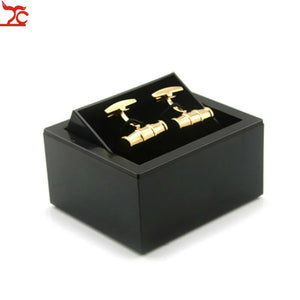 Plastic Cufflinks Box Men Shirt Cufflinks Carrying Case Organizers