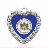 Delaware Flag Circle Charm DIY Necklace&Bracelet Jewelry Making