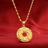 Delicate 14K Yellow Pendant for Women Men Wedding