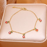 Delicate 14K Rose Plated Letter Charm Bangles&bracelets for Women