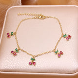 Delicate 14K Rose Plated Letter Charm Bangles&bracelets for Women