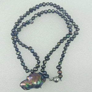 South Sea Baroque Pearl Pendant Necklace 18 Inch Fine Jewelry