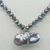 South Sea Baroque Pearl Pendant Necklace 18 Inch Fine Jewelry