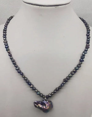 South Sea Baroque Pearl Pendant Necklace 18 Inch Fine Jewelry