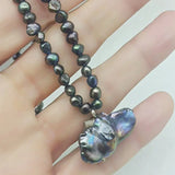 South Sea Baroque Pearl Pendant Necklace 18 Inch Fine Jewelry
