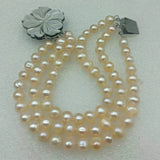 Pink Freshwater Cultured Pearl Bracelet 7.5 Inch Gift