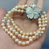 Pink Freshwater Cultured Pearl Bracelet 7.5 Inch Gift