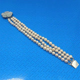 Pink Freshwater Cultured Pearl Bracelet 7.5 Inch Gift