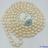 Pink Freshwater Pearl Necklace 60 Inch Ladies Jewelry Gift