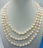 Pink Freshwater Pearl Necklace 60 Inch Ladies Jewelry Gift