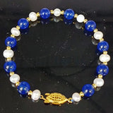 Sapphire & Pearl Boutique Bracelet 7.5 Inch Women's Jewelry
