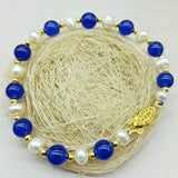 Sapphire & Pearl Boutique Bracelet 7.5 Inch Women's Jewelry