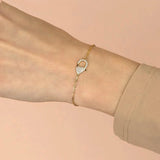 925 Sterling Silver Classic Lobster Charm Bracelet with Clear CZ Cubic Zirconia