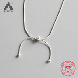 925 Sterling Silver Necklace Beads Snake Bracelet Beads Necklace