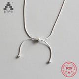925 Sterling Silver Necklace Beads Snake Bracelet Beads Necklace