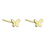 Delicate 925 Silver Butterfly Stud Earrings Rose Fine Jewelry Insect Brincos