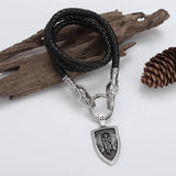 Archangel Saint Michael Amulet Divine Shield Pendant Necklace