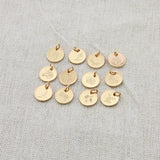 Birth Flowers Necklace Disc Pendant Layering Necklace Women Jewelry Gift