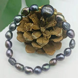 Baroque & Coin Shape Pearl Bracelet 7.5 Inch Women's Jewelry Gift