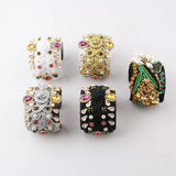 Baroque Rhinestone Flower Bracelet