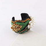 Baroque Rhinestone Flower Bracelet