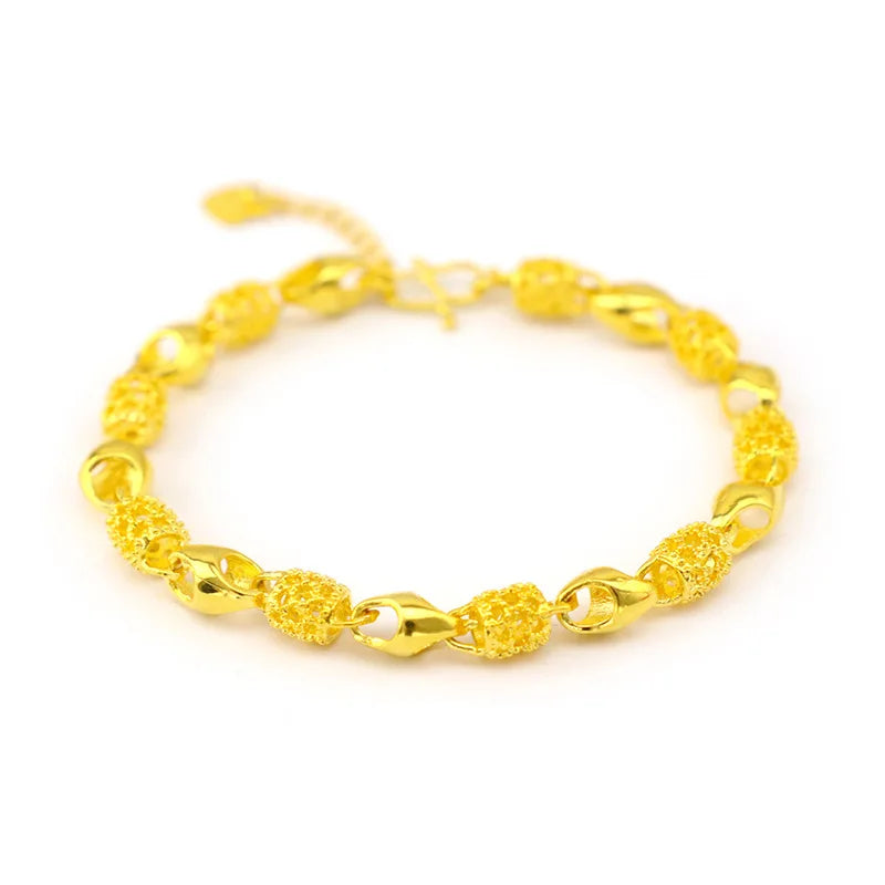 Delicate Bracelets for Women Geometry Hollowed Out Wedding Jewelry