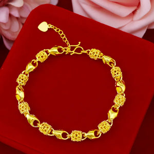 Delicate Bracelets for Women Geometry Hollowed Out Wedding Jewelry