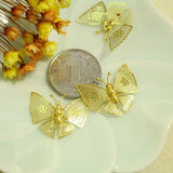Brass Butterfly Charms 27*22mm - 12 PCS