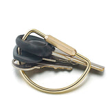 Delicate Lettering Copper Keychain Holder DK353