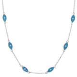 925 Silver Evil Eye Necklace for Girlfriend