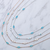 925 Silver Evil Eye Necklace for Girlfriend