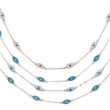 925 Silver Evil Eye Necklace for Girlfriend