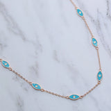 925 Silver Evil Eye Necklace for Girlfriend
