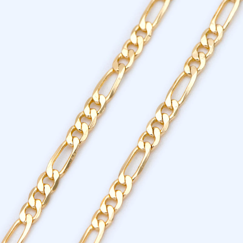 18K Plated Brass Delicate Flat Chains, Craft Necklace Components Wholesale