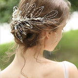 Delicate Rhinestone Wedding Hair Clip Crystal Bridal Tiara