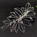 Delicate Rhinestone Wedding Hair Clip Crystal Bridal Tiara