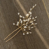 Delicate Hand Beads Hair Sticks Flowers Hairpin Bridal Wedding Hair Accessories