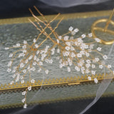 Delicate Hand Beads Hair Sticks Flowers Hairpin Bridal Wedding Hair Accessories