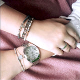 Delicate Hollow Roman Numeral Bracelets Titanium Steel Bangle Fine Jewelry Women
