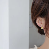 Delicate CZ Crystal Fruit Stud Earrings for Women 14K Plated