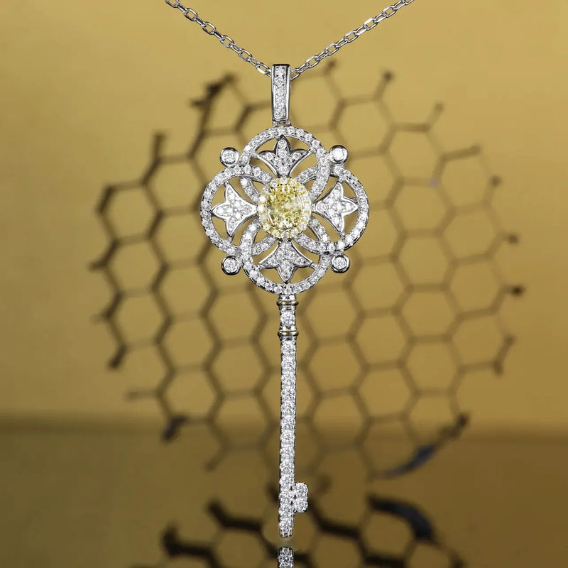 Delicate Silver Zircon Pendant Necklace Chains Choker Jewelry
