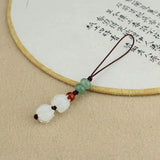 Lily of the Valley Coloured Glaze Keychain Phone Lanyard Accessory