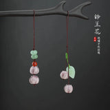 Lily of the Valley Coloured Glaze Keychain Phone Lanyard Accessory
