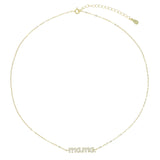 925 Sterling Silver Motherday's Mama Necklace Lucky Dainty Jewelry