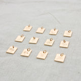 Marseille Rectangle Birth Flowers Necklace Charms Layering Necklace