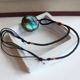 Labradorite Moonstone Crystal Necklace Healing Stone