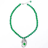 925 Silver Zircon Leopard Necklace for Women