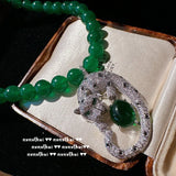 925 Silver Zircon Leopard Necklace for Women
