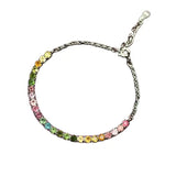 Rainbow Tourmaline Bracelet Rhinestone Slimming Bracelet Women Crystal Healing