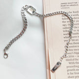 Delicate Silver 925 Zircon Link Bracelet